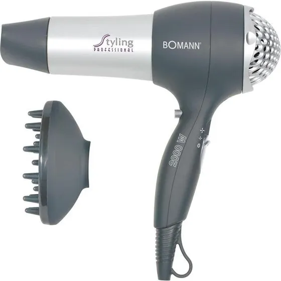 Bomann HTD 889 CB Sèche-cheveux 2000W Argent/Gris