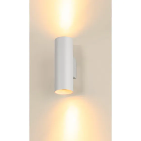 SLV Asto Tube 2 Applique Murale Blanche GU10 Up/Down
