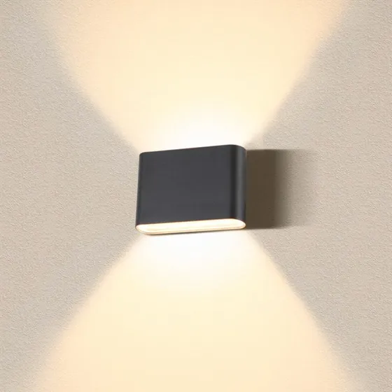 SLV Applique d'extérieur LED Oval 14 IP65 Noire