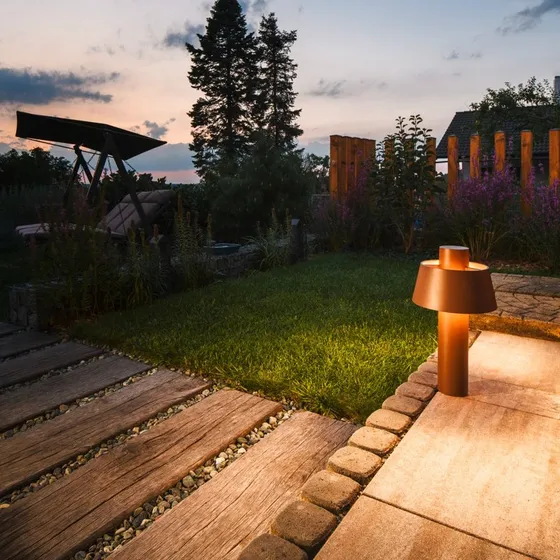 SLV Photoni 45 Lampe de Jardin Rouille - Aluminium 45 cm