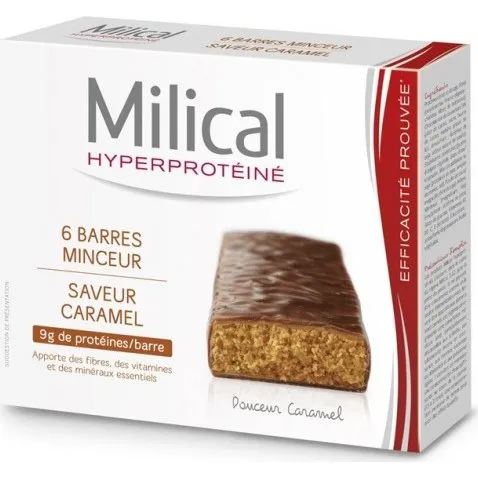Milical Barre Caramel Hyperprotine 6 Barres