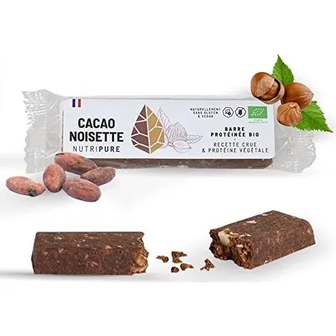 Raw Barre Bio Cacao-Noisette 6 ingrédients