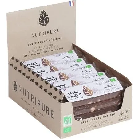 Raw Barre Bio Cacao-Noisette 6 ingrédients
