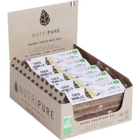 Raw Barre Bio Coco-Vanille • 6 ingrédients • Vegan