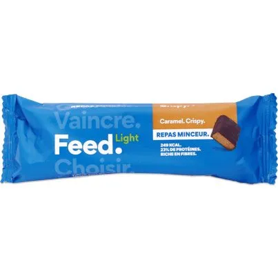 FEED LIGHT Barre Repas Caramel Crispy 70g