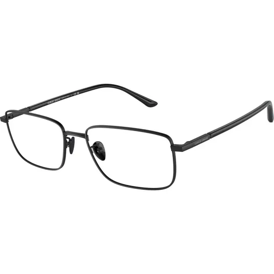 Giorgio Armani Homme AR5133 - Monture Optique Carrée en Acier Noir