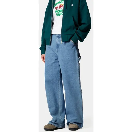 Carhartt WIP Pantalon W'Jens Bleu Heavy Stone Wash