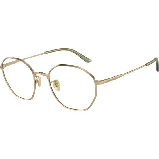 Giorgio Armani Homme AR5139 - Montures Optiques Carrées en Métal Or