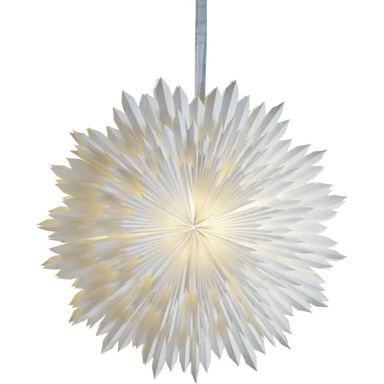 Star Trading Stern Ice, Étoile de l'avent blanche, Ø 70 cm
