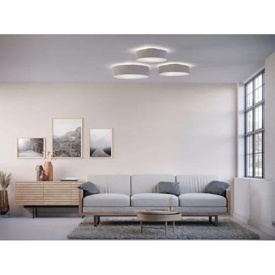 Belid Plafonnier Soft Ø44 Gris en Laine