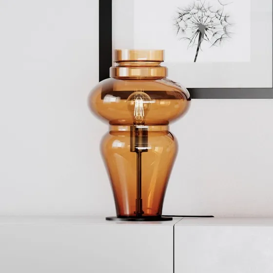 Rydéns Lampe à poser Dolores Brandy - Verre Cognac