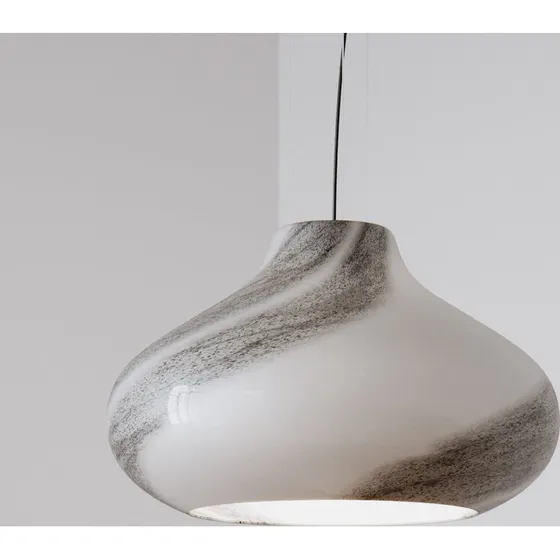 By Rydéns Suspension Mira Ø45 Noir - Verre Murano