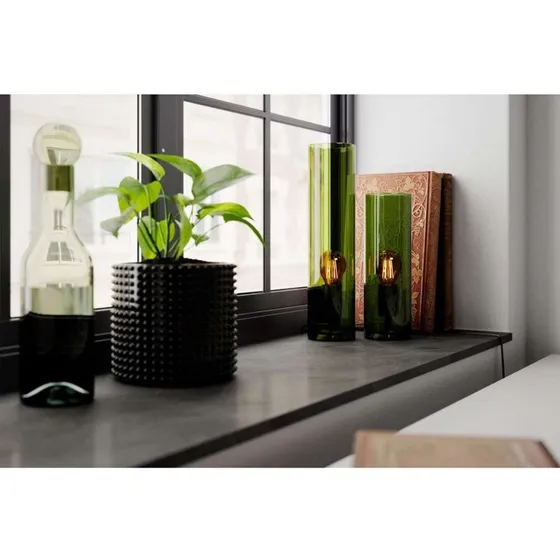 Rydéns Lampe à poser Flake verte en verre, 40 cm