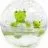 Petit Boum Balle Flottante Happy Bubbles Froggies