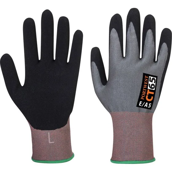 Portwest CT65 Gant Anti-Coupure E15 Gris/Noir XS