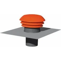 Thermor ENTREE/SORTIE D'AIR TOITURE ROUGE 160MM