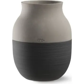 Kähler Omaggio Circulare Vase 20 cm Gris Anthracite