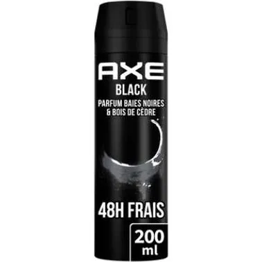 AXE Black Dodorant Spray Homme Baies Noires & Bois de Cdre 48h
