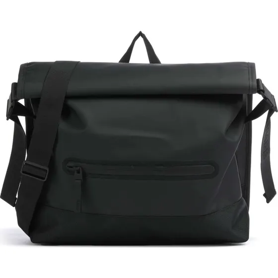 Rains Trail Rolltop Messenger Bag Noir