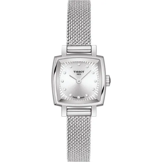 Tissot Lovely Square Argent 20mm Bracelet Acier