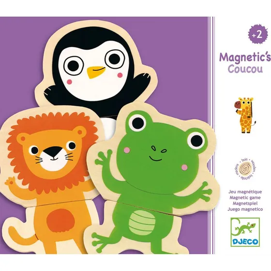 Djeco Coucou Magntique - 8 Animaux Magntiques