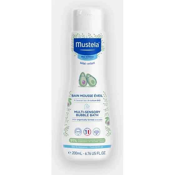 Mustela Bain Moussant Multisensoriel à l'Avocat Bio - 200ml