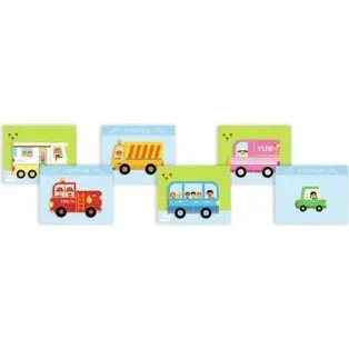 Djeco Inzebox Vhicules - Puzzle magntique en bois