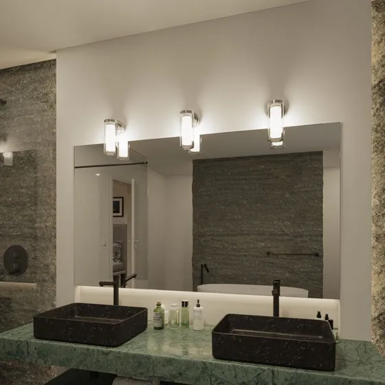 Paulmann Luena Applique Murale LED IP44 Chrome/Transparent