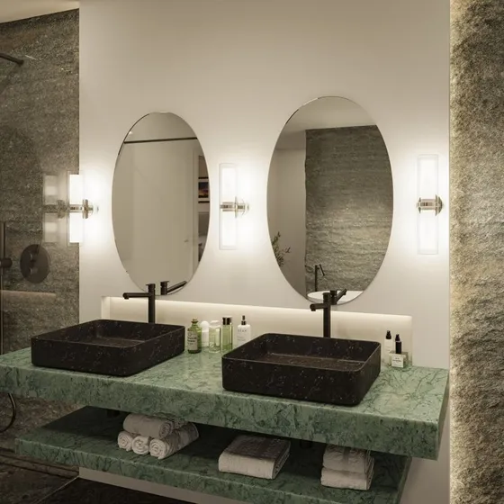 Paulmann Luena 2 Applique Murale IP44 Chrome et Verre Clair