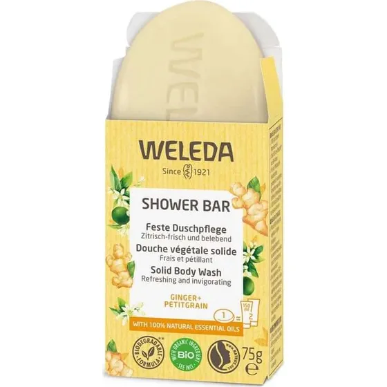 Weleda Soin Douche Solide Gingembre + Petitgrain 75 g