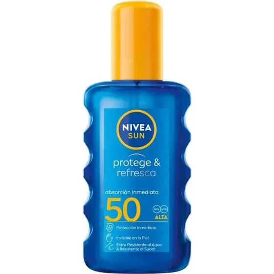 NIVEA Sun SPF50 Protect & Refresh Invisible Sun Spray, 200 ml