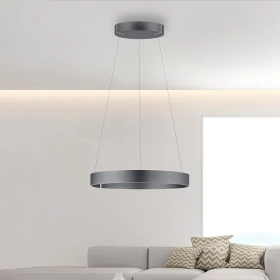 Paul Neuhaus PURE E-Clipse Suspension LED - Gris Mystique - Ø 70 cm