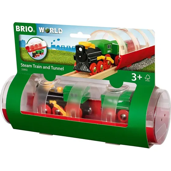 Brio World Train  vapeur et tunnel - Rf. 33892
