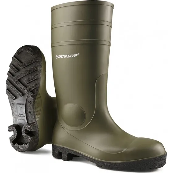 Dunlop PROTOMASTOR S5 SRA Vert/Noir - Botte de scurit impermable