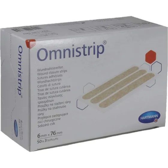 Hartmann Omnistrip Pansements Stériles 6x76 mm (50x3 pièces)