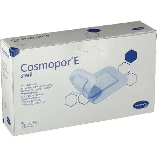 Hartmann Cosmopor E Pansement Chirurgical Stérile 20 x 8 cm, 25 pcs