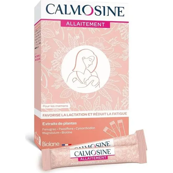 Calmosine Allaitement Fenugrec, Passiflore & Magnésium - 14 sticks