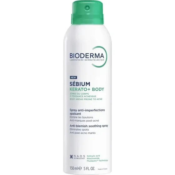 Bioderma Sébium Kerato+ Spray Corporel Anti-Acné, 150 ml