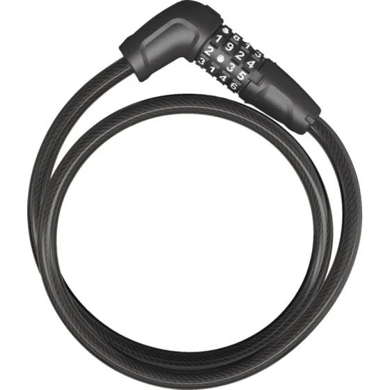 Abus Numerino 5410C Antivol Cble Spirale 10 mm Noir
