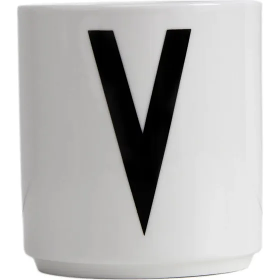 Design Letters Tasse en Porcelaine Fine Bone China - Lettre A-Z
