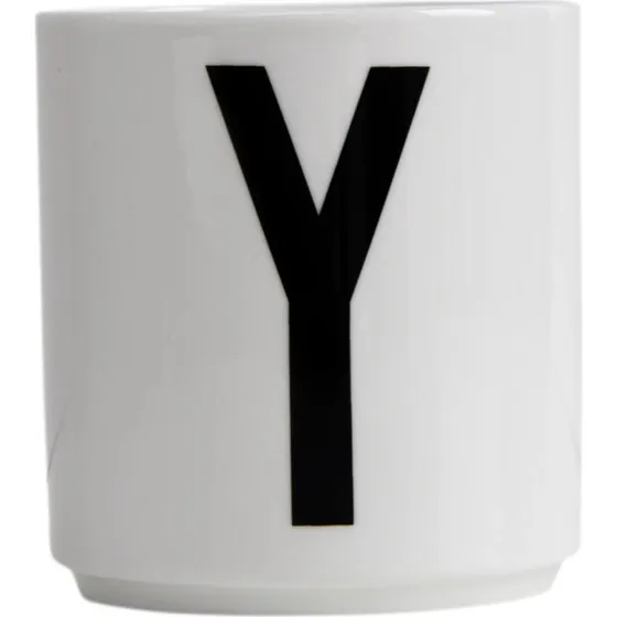Design Letters Tasse en Porcelaine Fine Bone China - Lettre A-Z