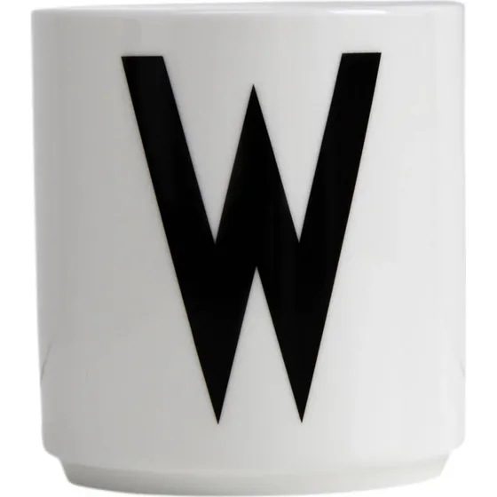Design Letters Tasse en Porcelaine Fine Bone China - Lettre W