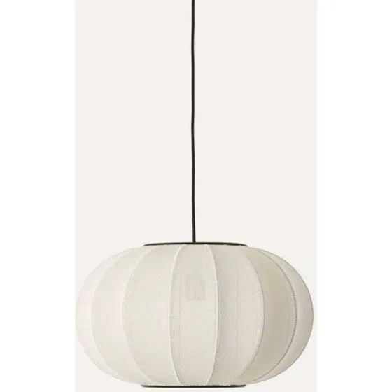 Made By Hand Knit-Wit 45 Suspension Ovale Blanc Perle