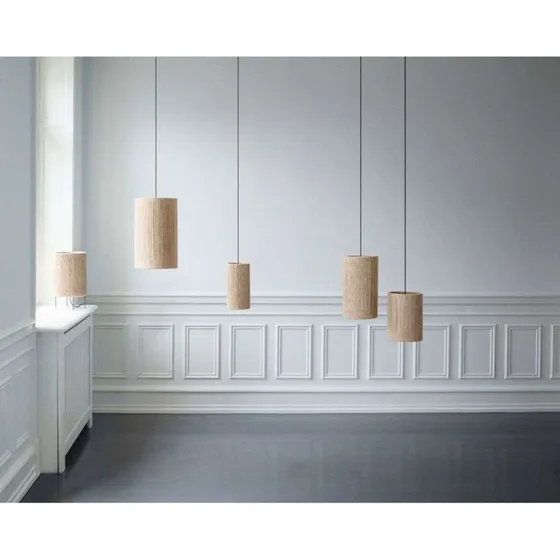 Made By Hand Suspension Ro Low Ø23 - Jute et Métal Noir