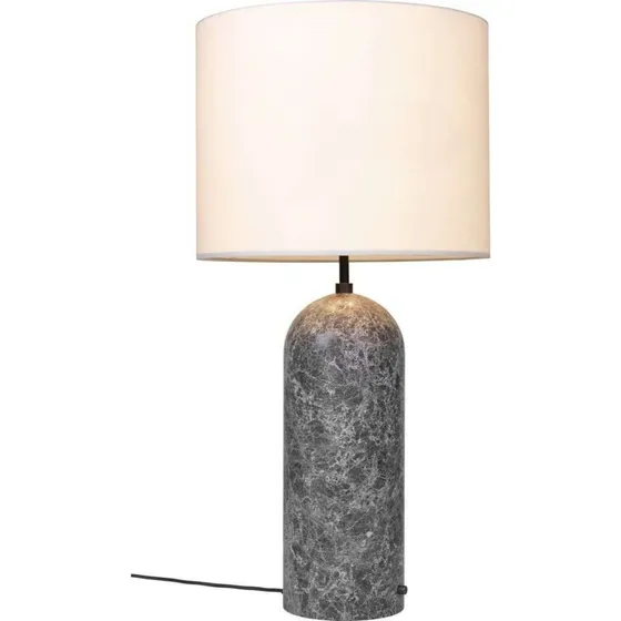 GUBI Lampadaire Gravity XL Bas Marbre Gris et Blanc