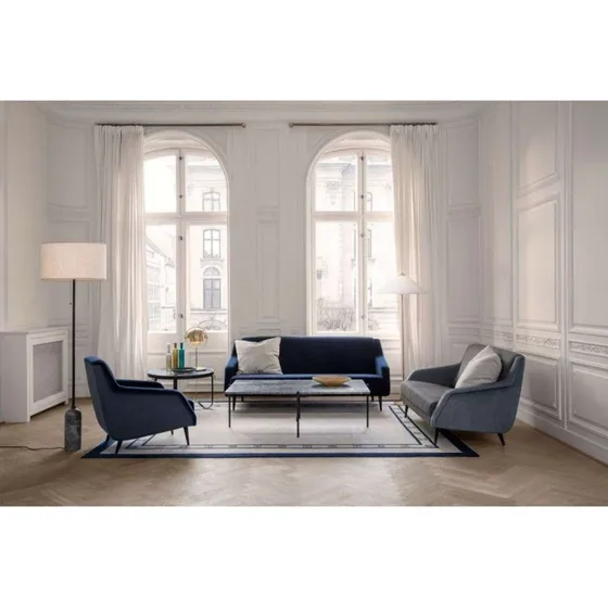 GUBI Lampadaire Gravity Marbre Blanc