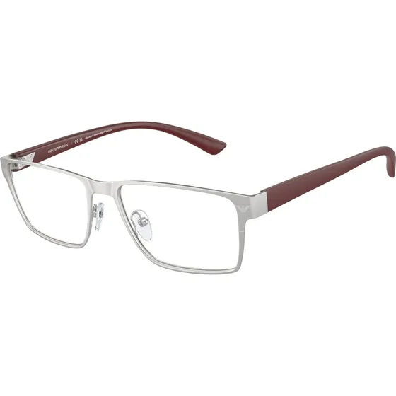 Emporio Armani EA1157 - Lunettes de vue carrées en métal argenté