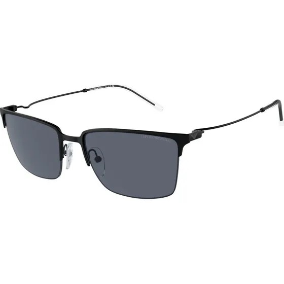 Emporio Armani EA2155 Lunettes de Soleil Homme Carrées Noires