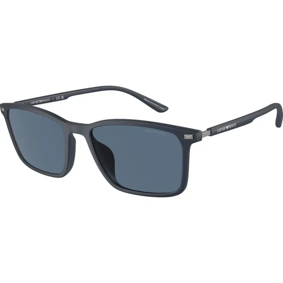 Emporio Armani EA4223U Lunettes de Soleil Carrées Bleues pour Homme