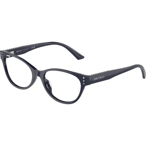 Jimmy Choo JC3003BU Montures Optiques Rondes en Acétate Bleu